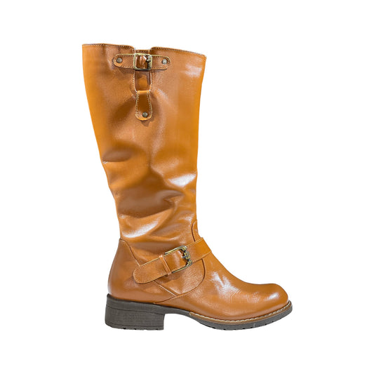 BOTAS LARGAS CUERO CAMEL