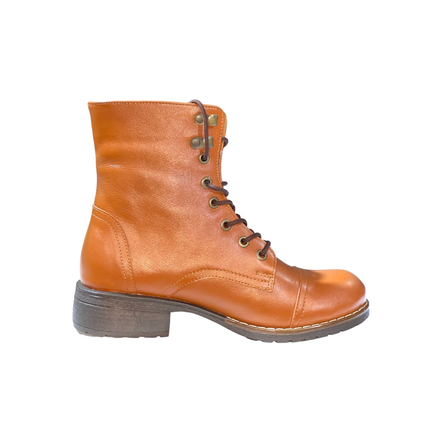 BOTAS CUERO CARAMELO - TACO 3