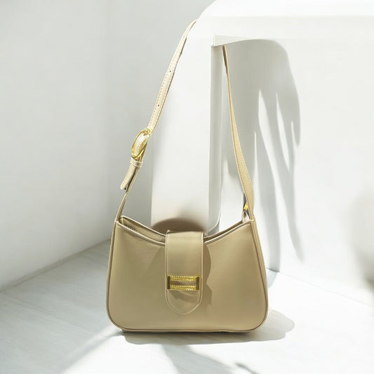 CARTERA BUCKLE BEIGE